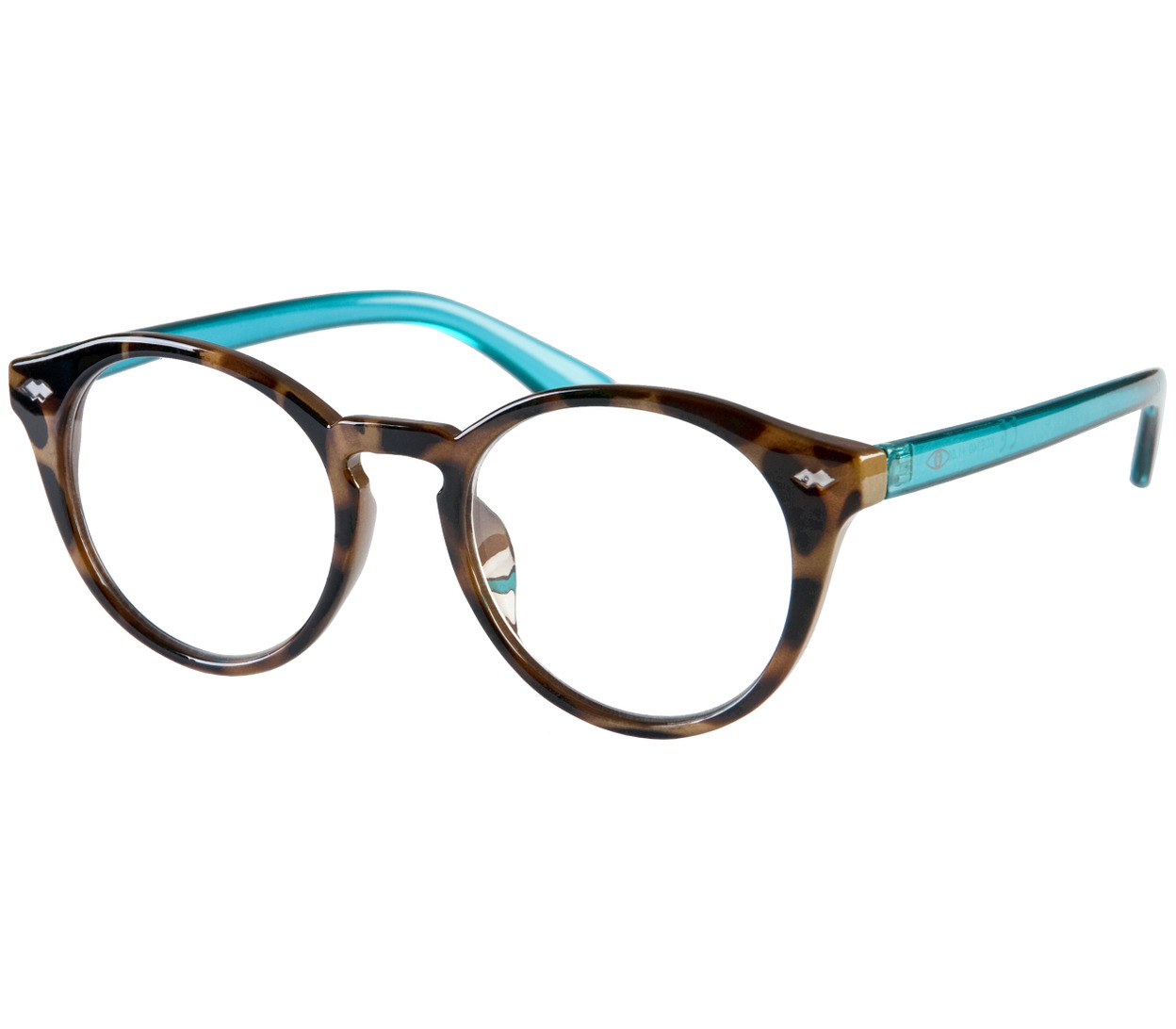 Main Image (Angle) - Elroy (Tortoiseshell) Retro Reading Glasses