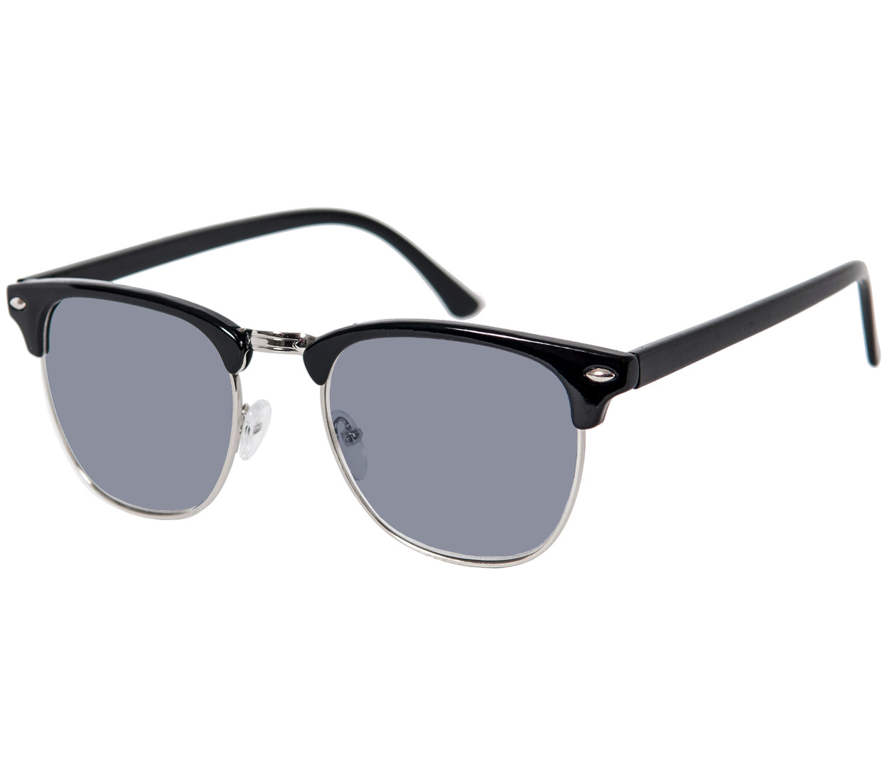 Main Image (Angle) - Brunswick (Black) Retro Sun Readers