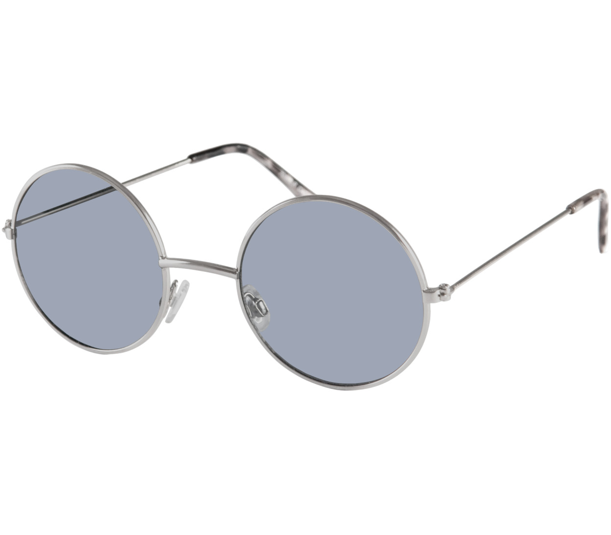 Main Image (Angle) - Maverick (Silver) Retro Sunglasses