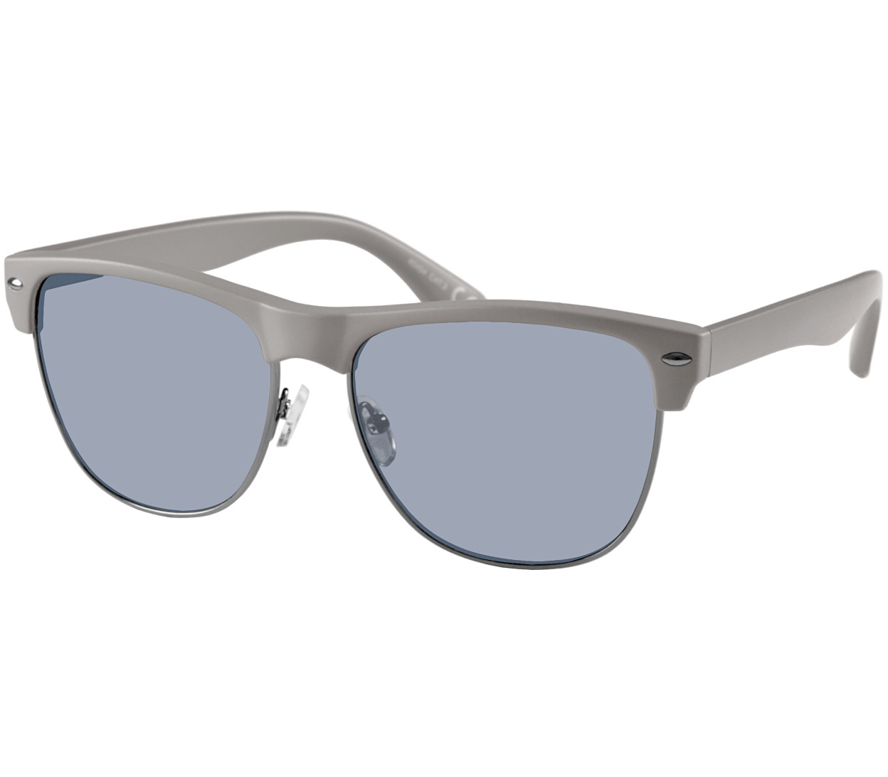 Main Image (Angle) - Horizon (Grey) Retro Sunglasses