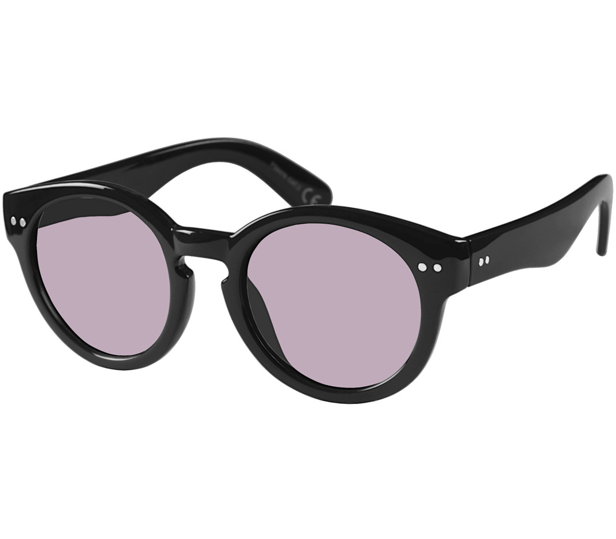 Main Image (Angle) - St Clair (Black) Retro Sunglasses