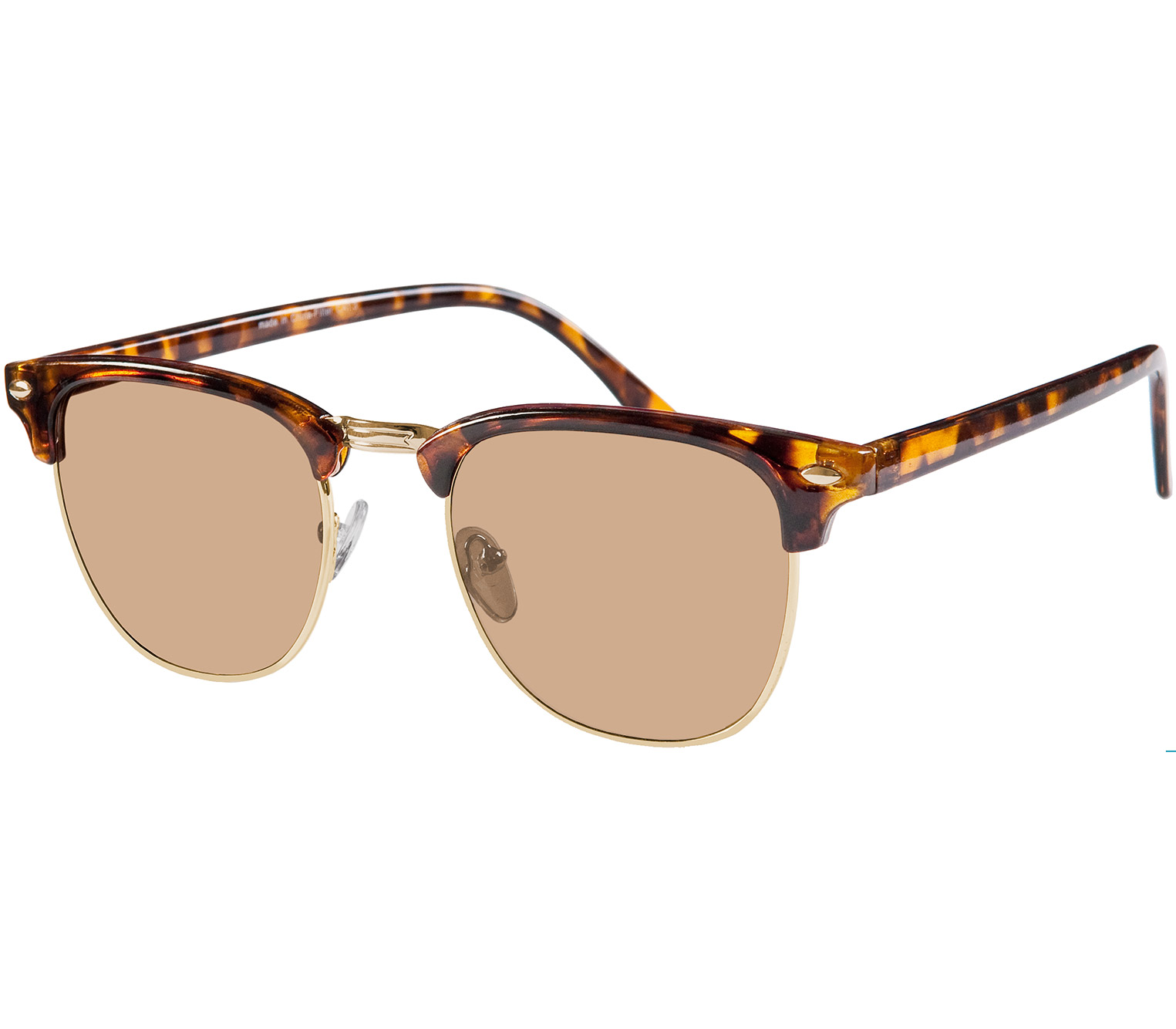 Main Image (Angle) - Turin (Tortoiseshell) Retro Sunglasses