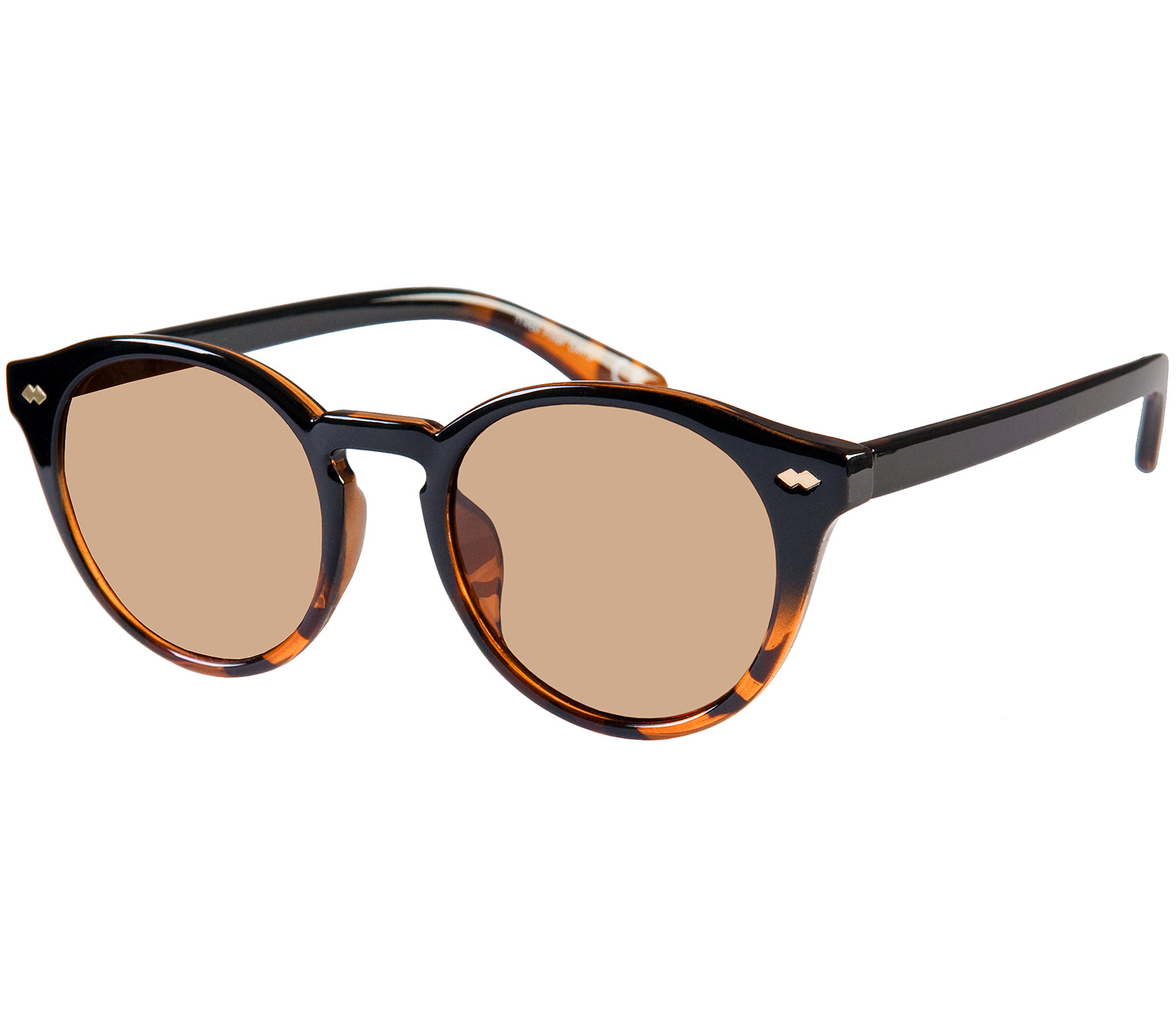 Main Image (Angle) - Lorenzo (Two Tone) Retro Sunglasses