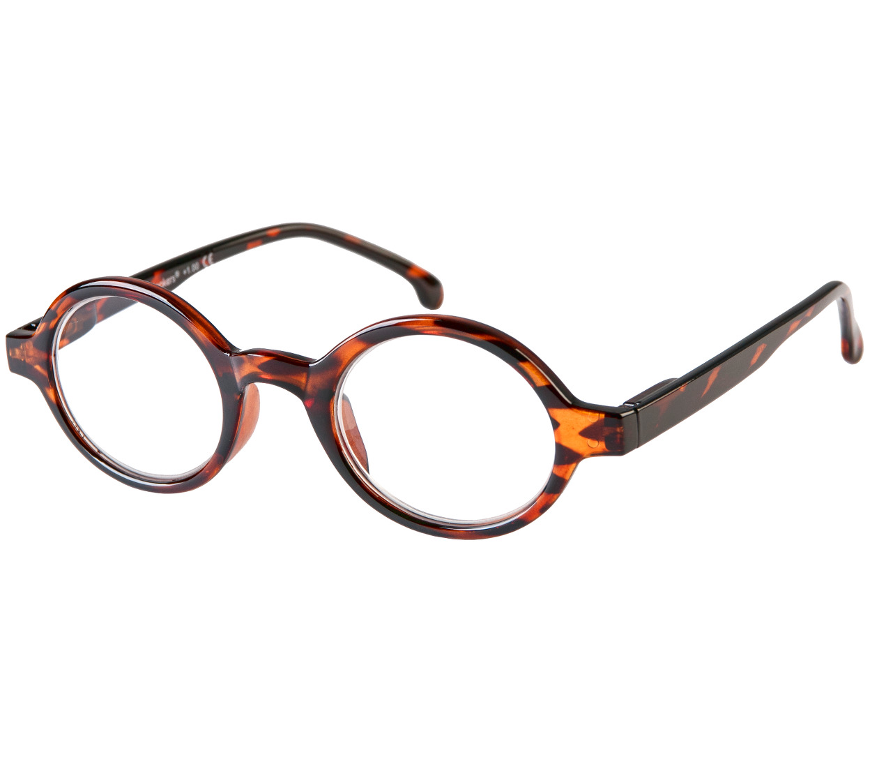 Main Image (Angle) - Kensington (Tortoiseshell) Retro Reading Glasses