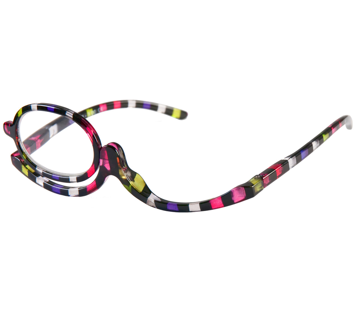 Main Image (Angle) - Make-Up (Multi-coloured) Make-up Glasses Reading Glasses