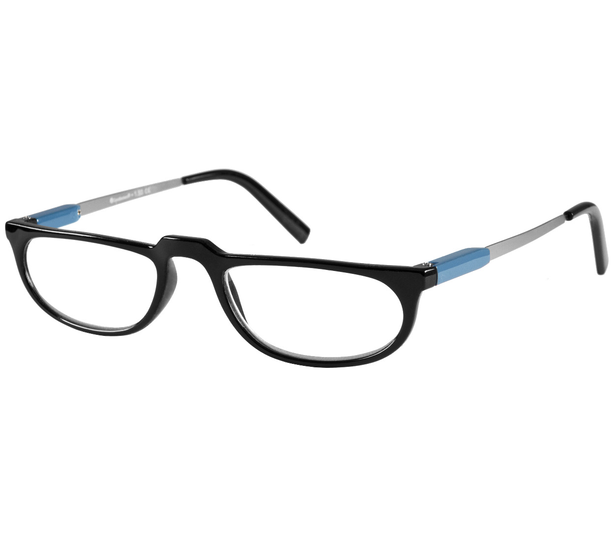 Main Image (Angle) - Lucky (Black) Classic Reading Glasses