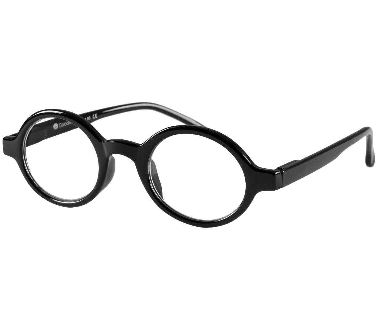 Main Image (Angle) - Kensington (Black) Retro Reading Glasses