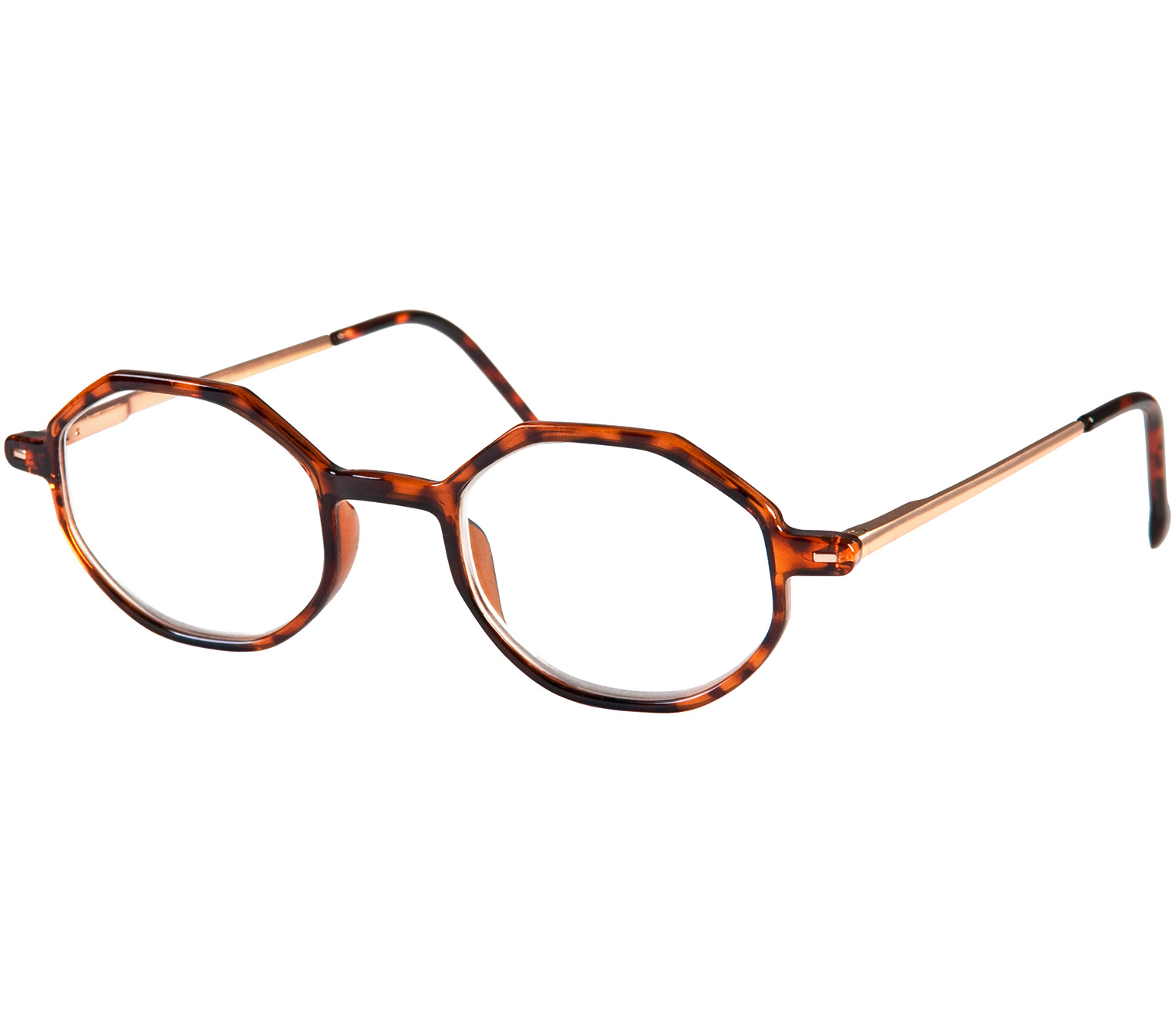 Main Image (Angle) - Pimlico (Tortoiseshell) Retro Reading Glasses