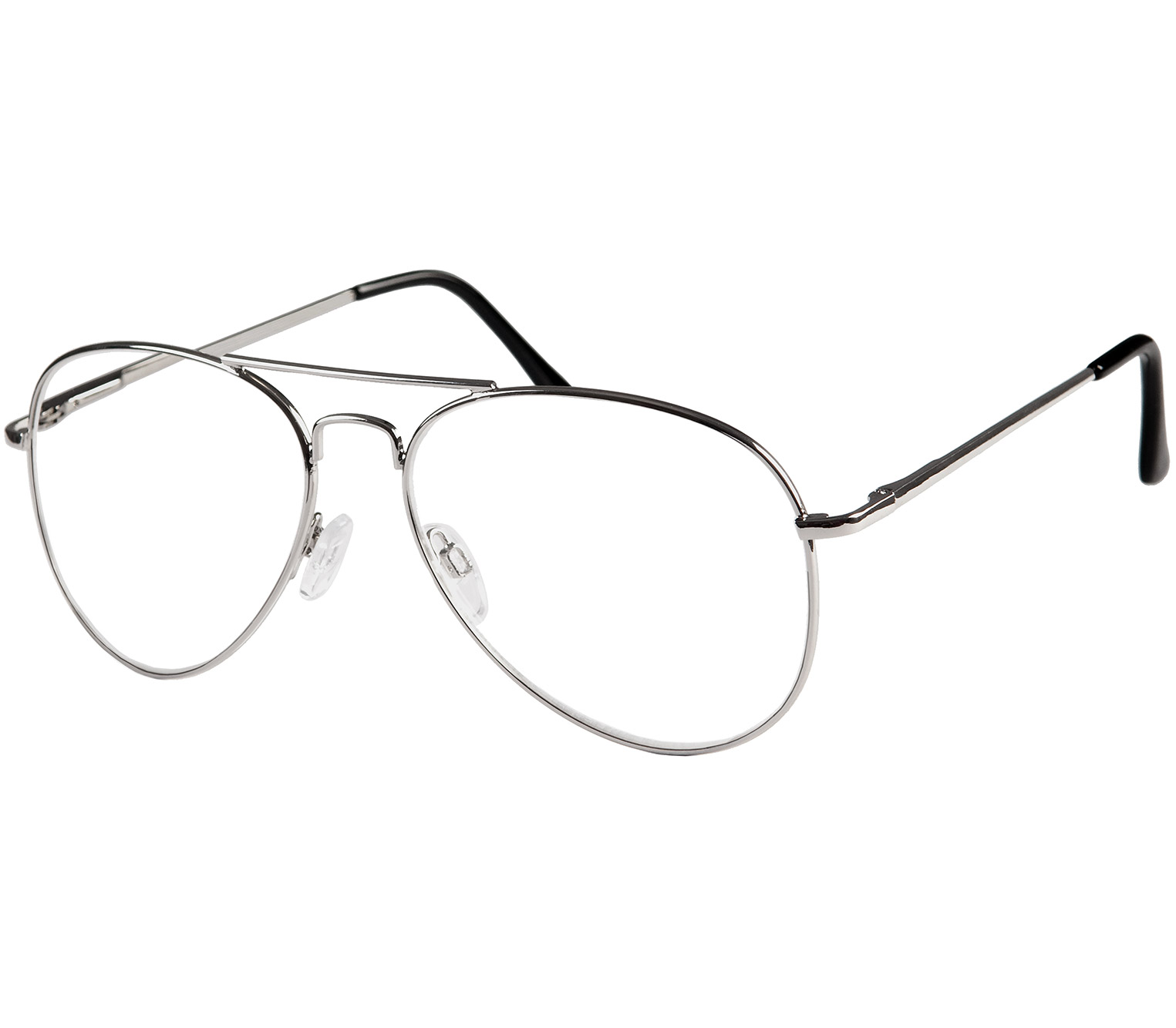 Main Image (Angle) - Bailey (Silver) Classic Reading Glasses