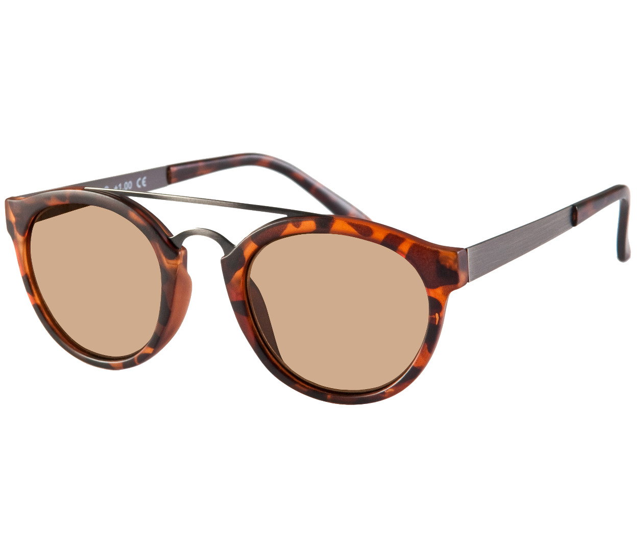Main Image (Angle) - Phoenix (Tortoiseshell) Retro Sun Readers