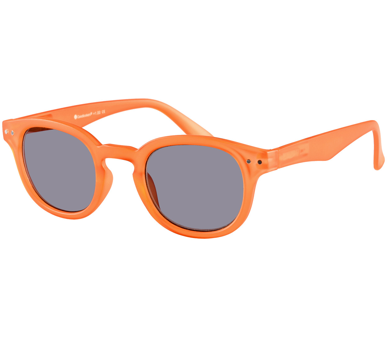 Main Image (Angle) - Holiday (Orange) Retro Sun Readers