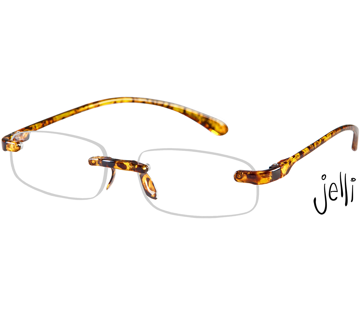 Main Image (Angle) - Jelli (Tortoiseshell) Reading Glasses