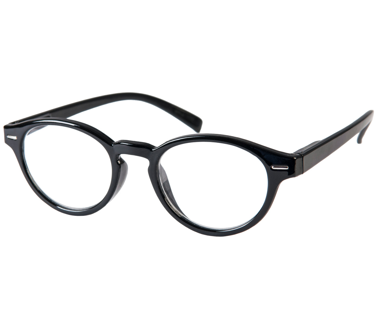 Main Image (Angle) - Espresso (Black) Retro Reading Glasses