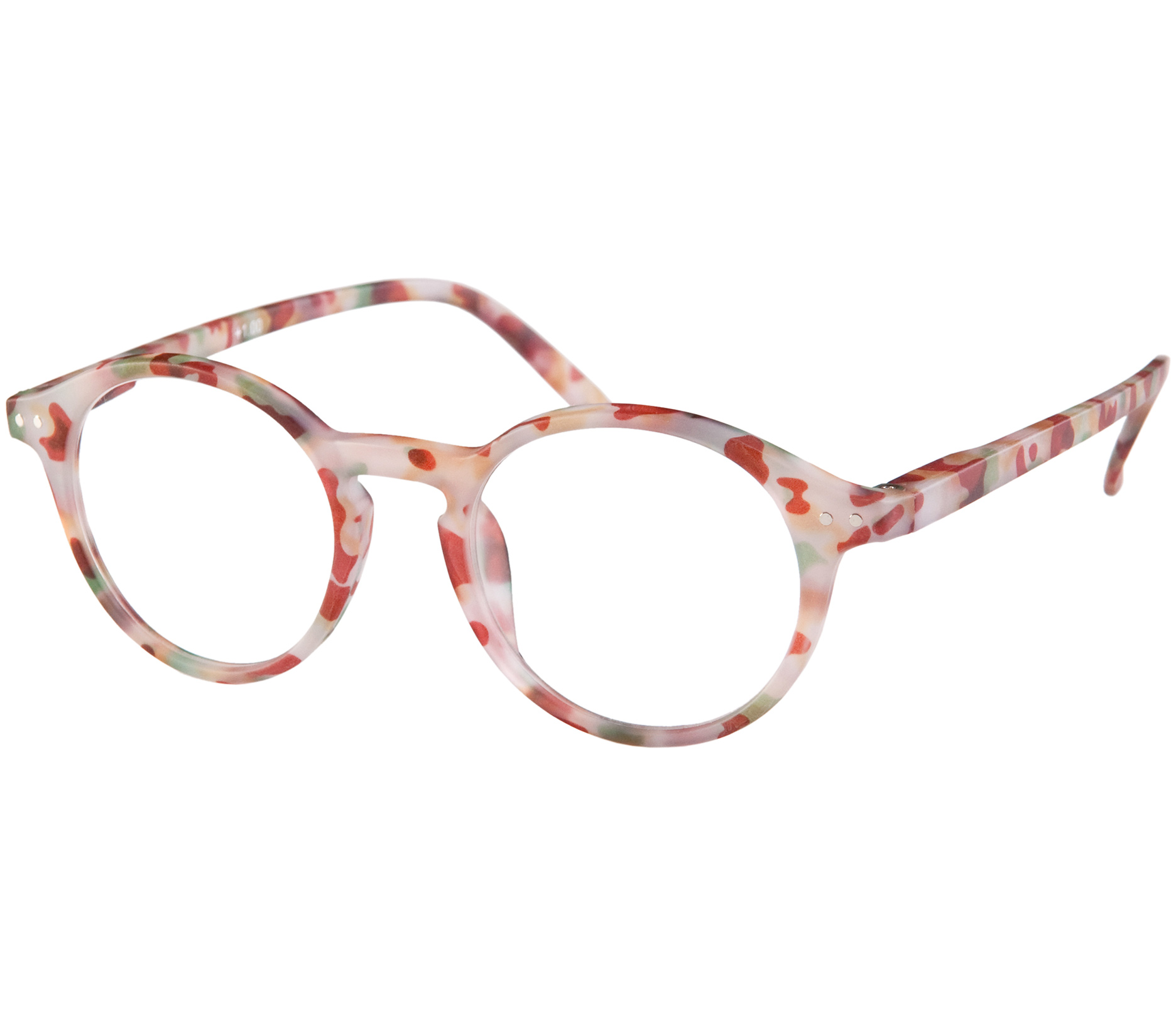 Main Image (Angle) - Oskar (Multi Tortoise) Retro Reading Glasses