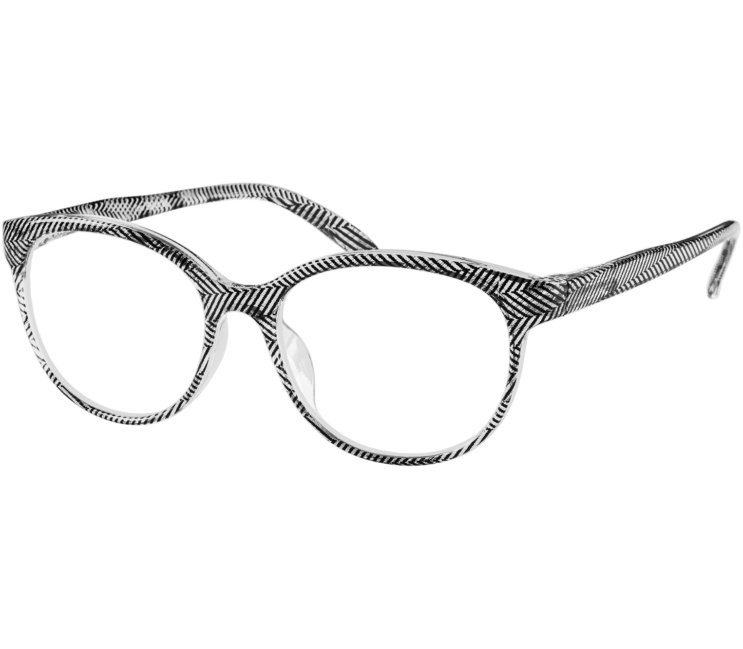 Main Image (Angle) - Lala (Black) Cat Eye Reading Glasses