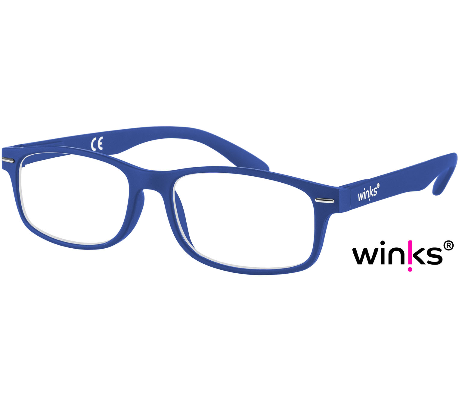 Main Image (Angle) - Bounce (Blue) Classic Reading Glasses