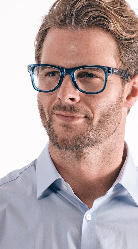 Henley (Blue) - Shown on Model