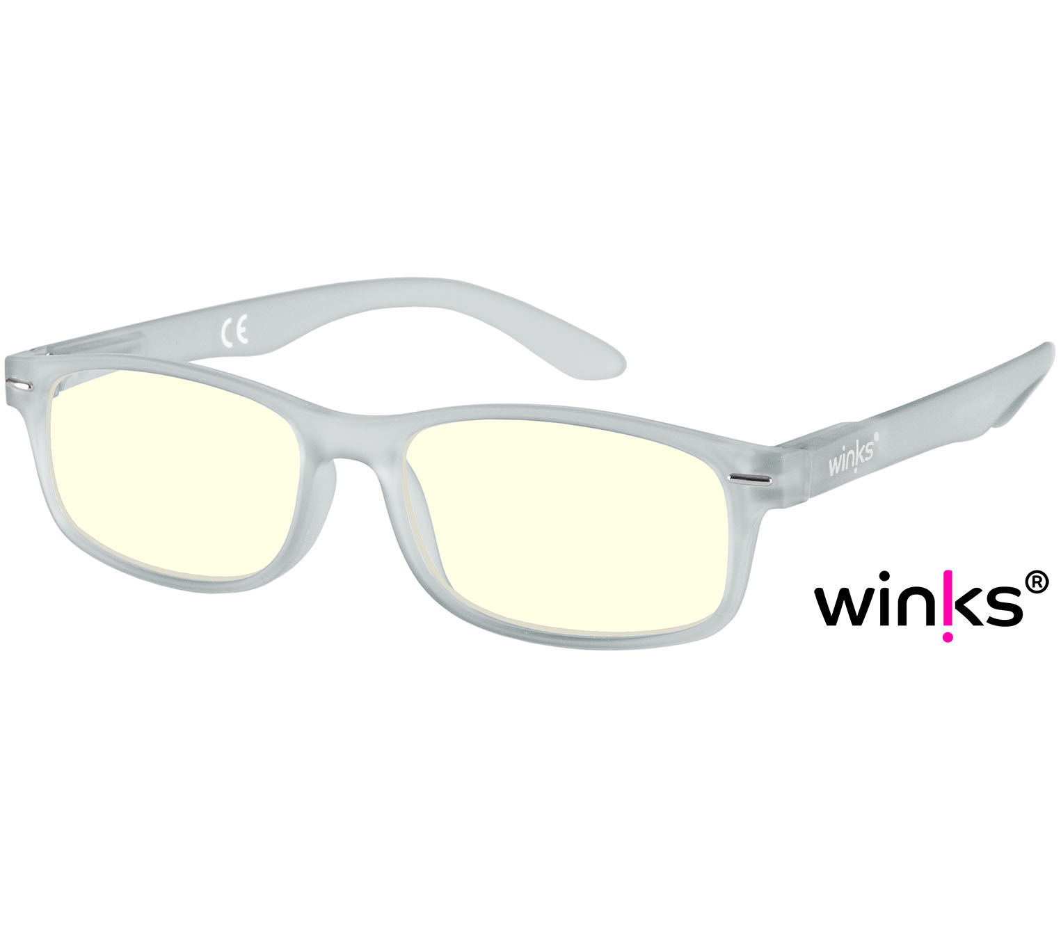 Main Image (Angle) - Navigator (Grey) Blue Light Glasses Reading Glasses