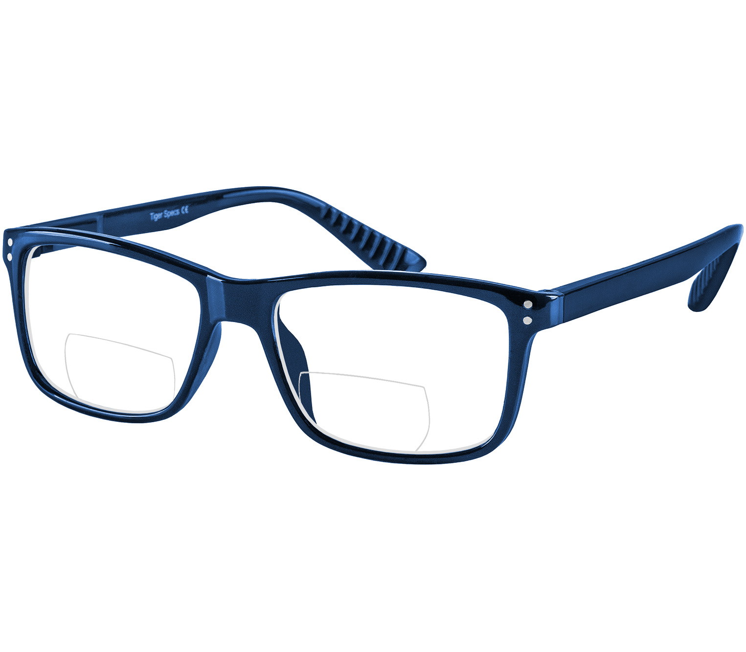 Main Image (Angle) - Dexter Bifocal (Blue) Reading Glasses