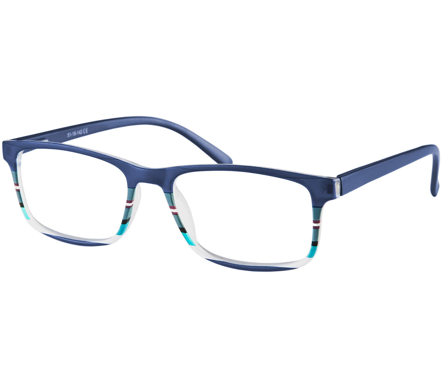 Main Image (Angle) - Samba (Blue) Classic Reading Glasses