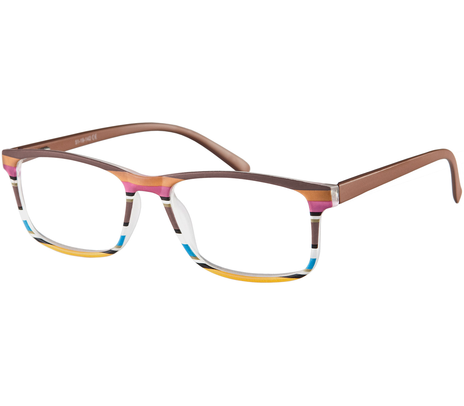 Main Image (Angle) - Samba (Brown) Classic Reading Glasses