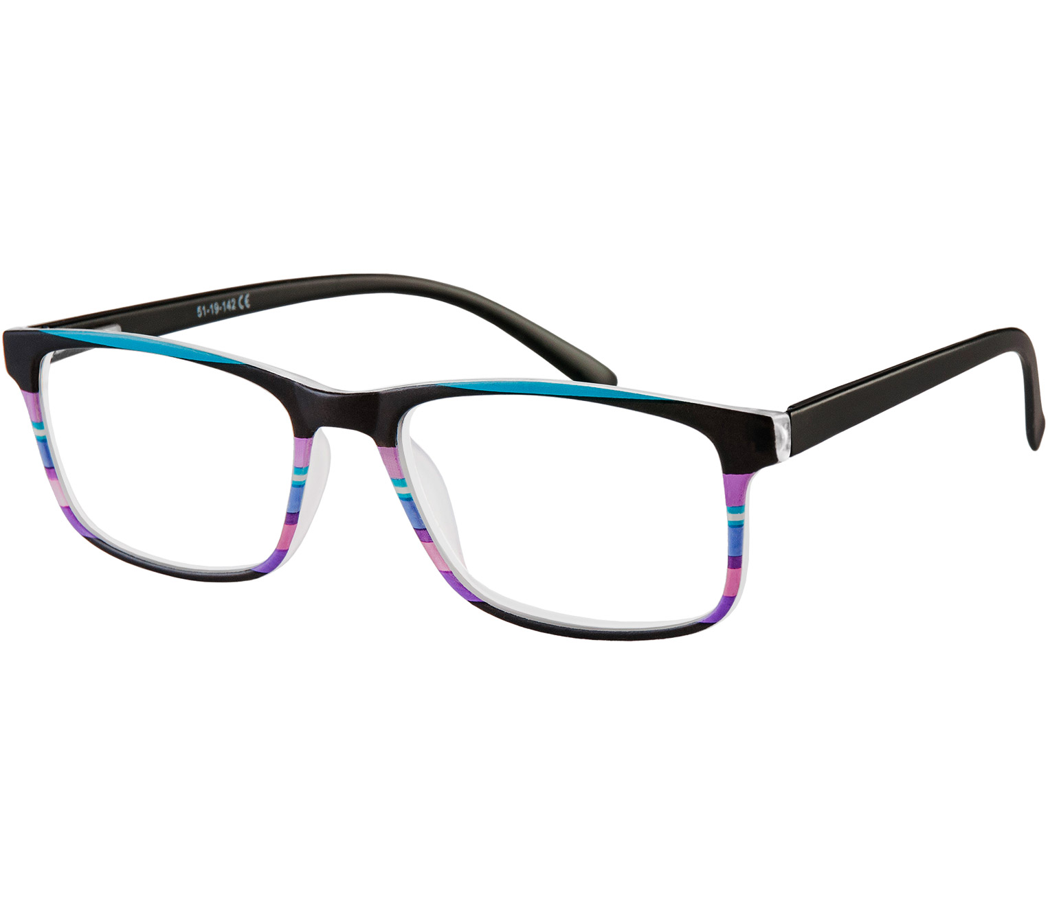 Main Image (Angle) - Samba (Black) Classic Reading Glasses