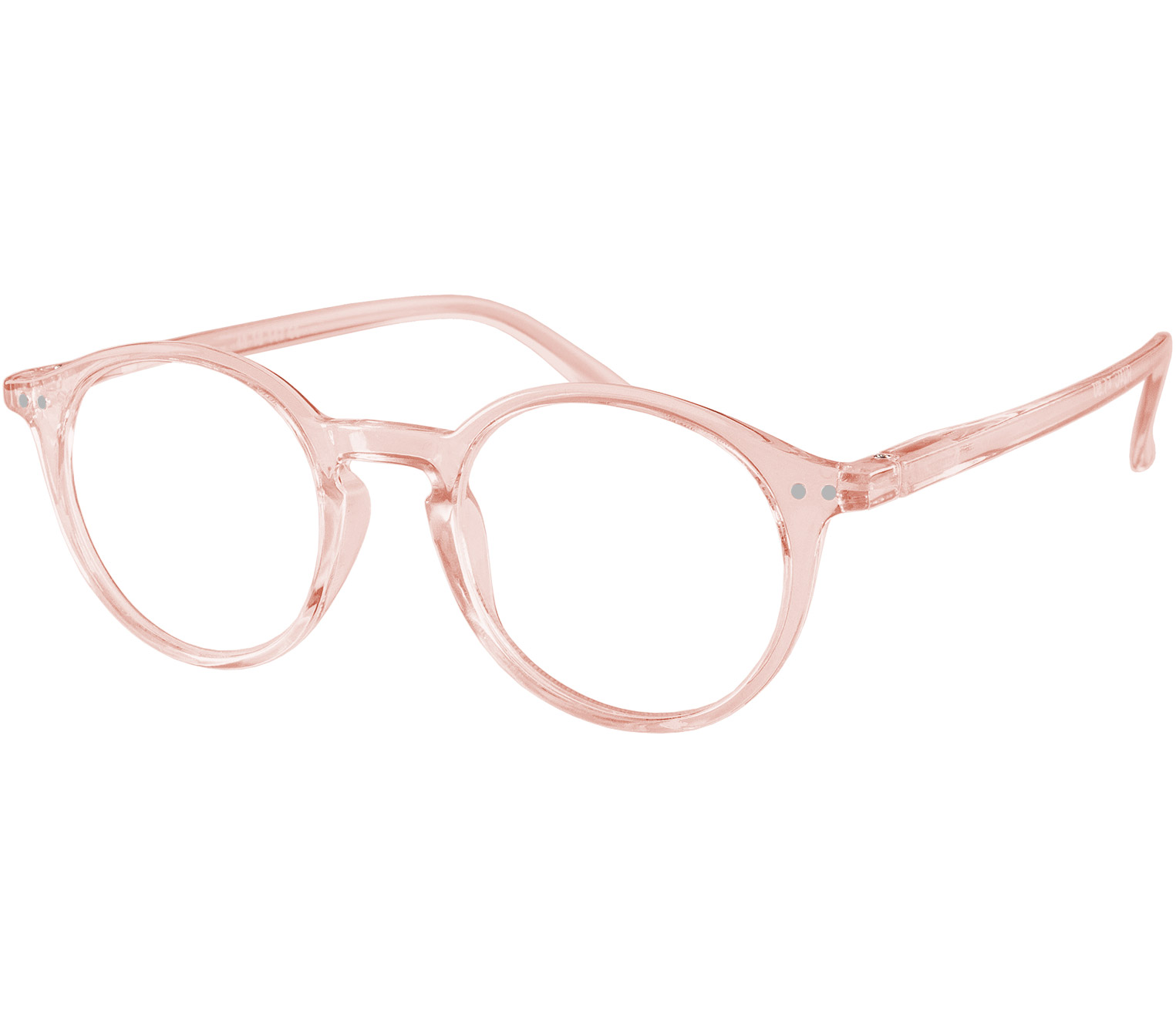 Main Image (Angle) - Oskar (Pink) Retro Reading Glasses