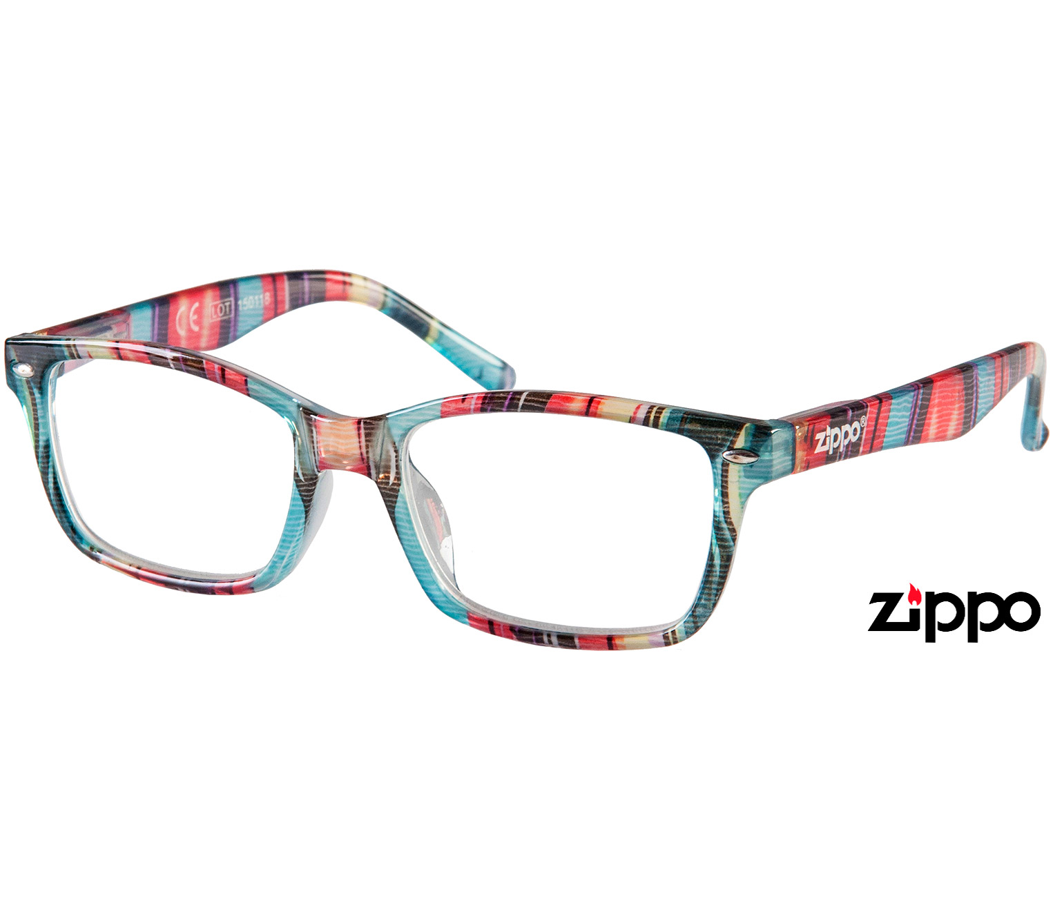 Main Image (Angle) - Scribble (Multi) Fashion Reading Glasses