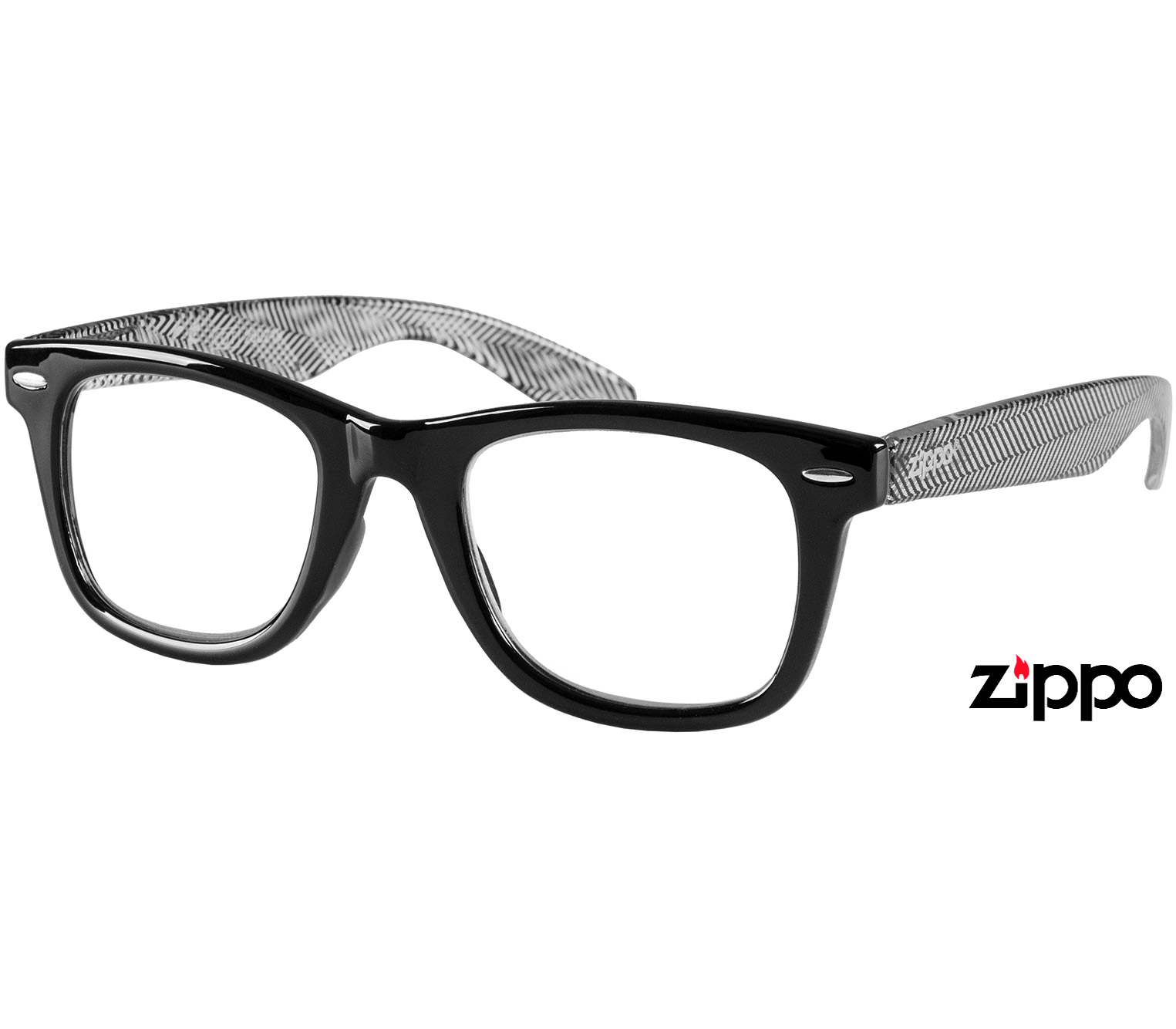 Main Image (Angle) - Soho (Black) Retro Reading Glasses