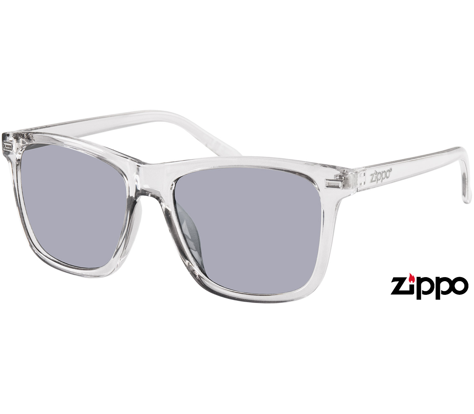 Main Image (Angle) - Sahara (Clear) Wayfarer Sunglasses