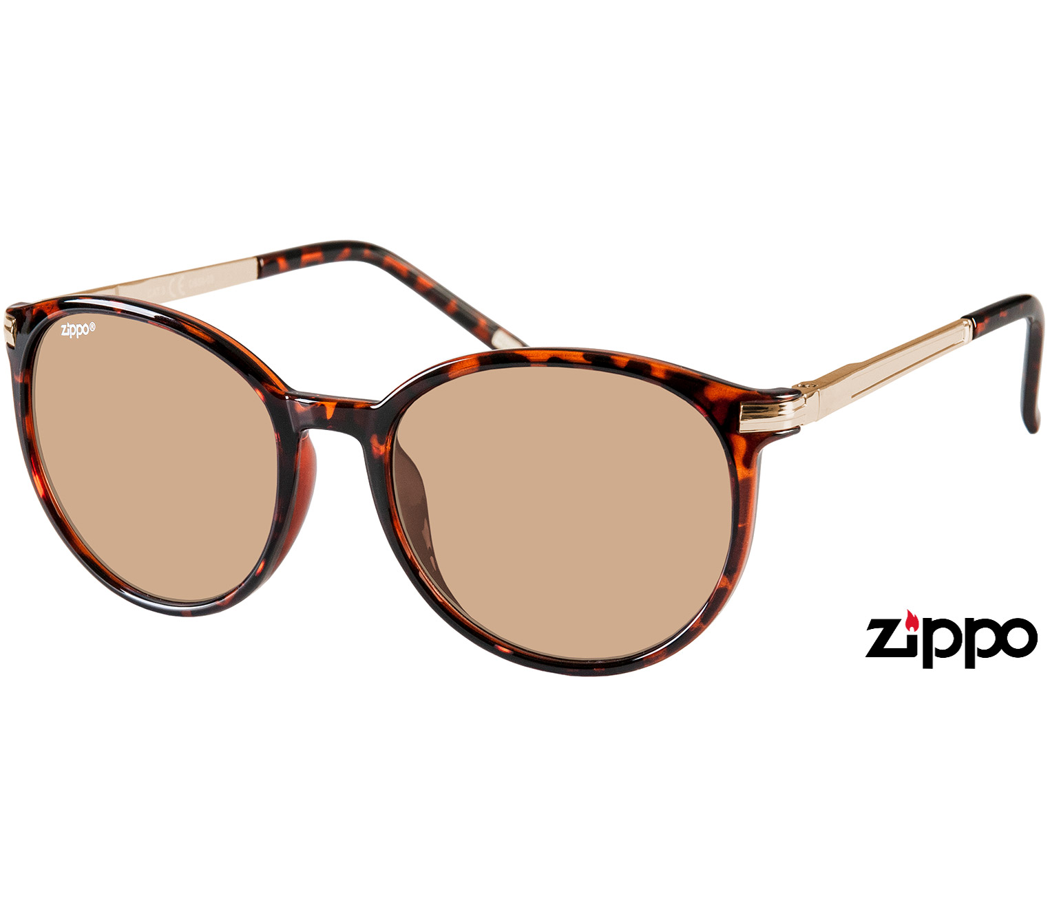 Main Image (Angle) - Passion (Tortoiseshell) Retro Sunglasses