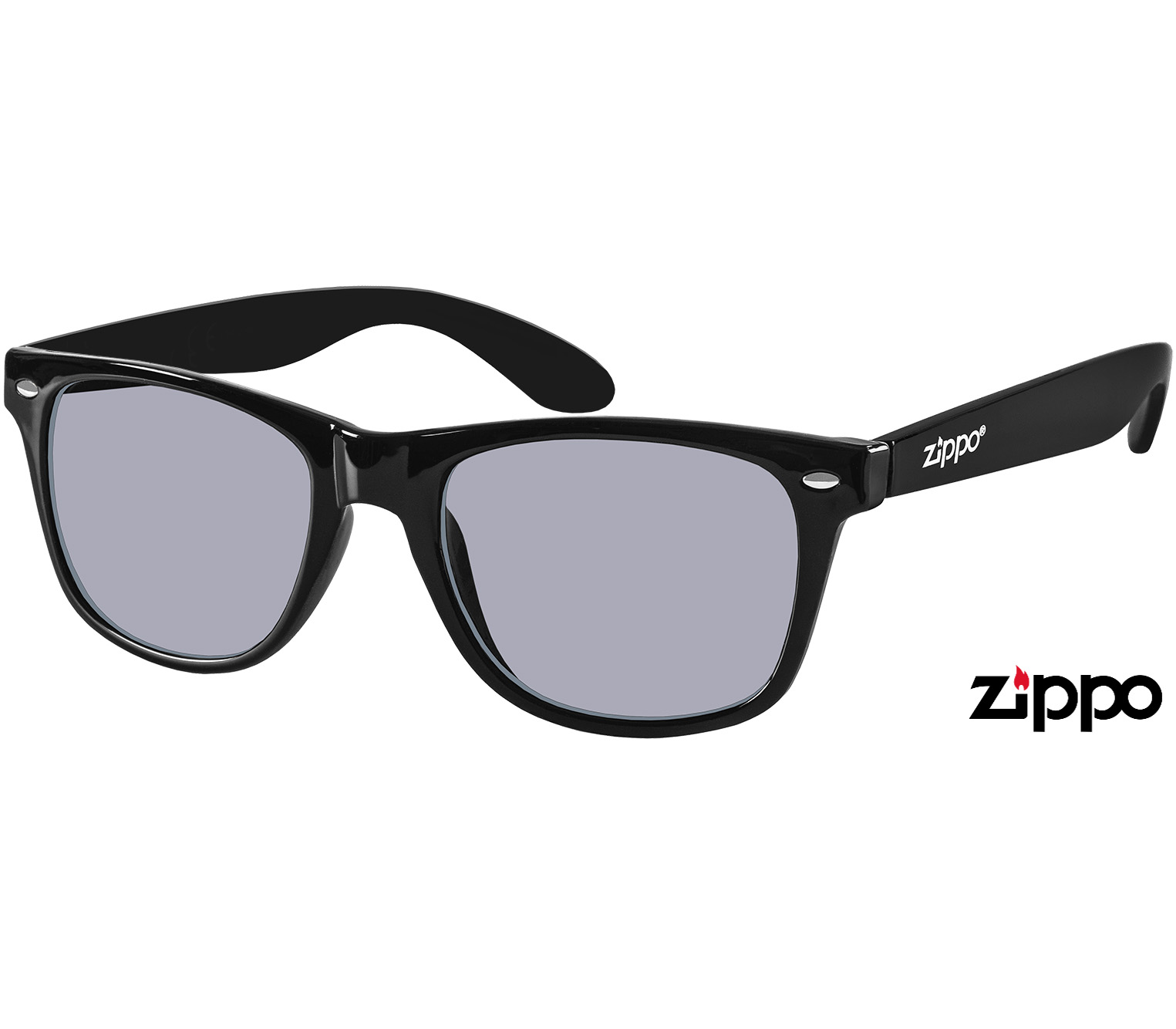 Main Image (Angle) - Palmer (Black) Wayfarer Sunglasses