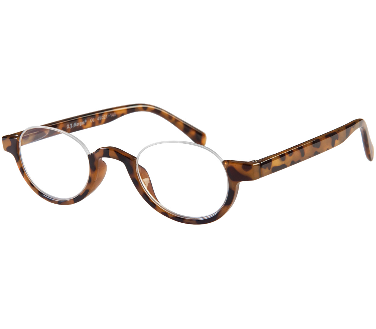 Main Image (Angle) - Spooky (Tortoiseshell) Semi-rimless Reading Glasses