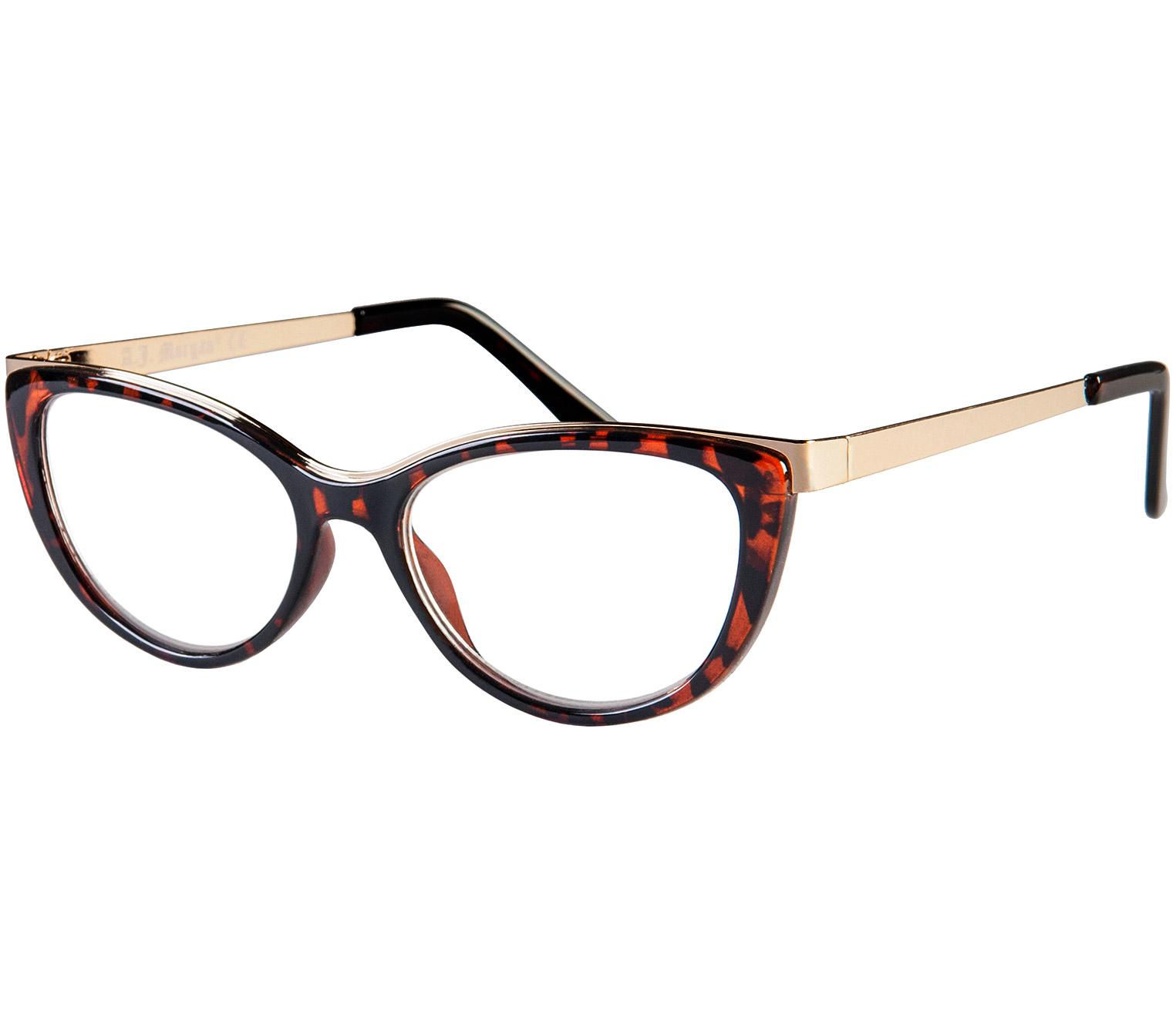 Main Image (Angle) - Valentina (Tortoiseshell) Cat Eye Reading Glasses