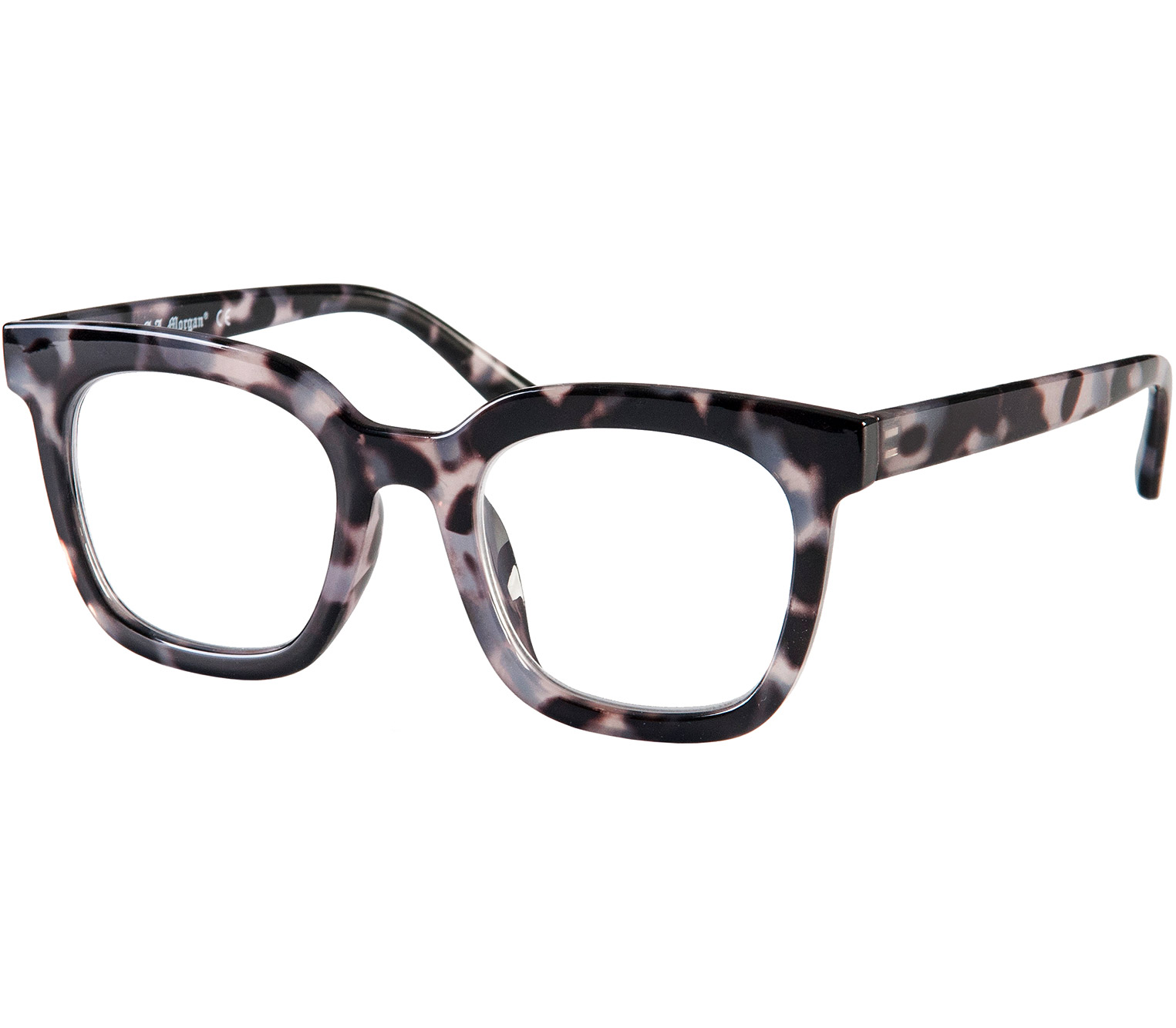 Main Image (Angle) - Superstar (Grey Tortoise) Retro Reading Glasses