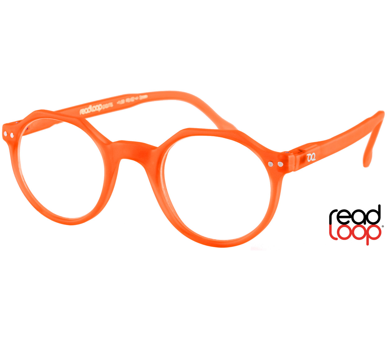 Main Image (Angle) - Hurricane (Orange) Retro Reading Glasses