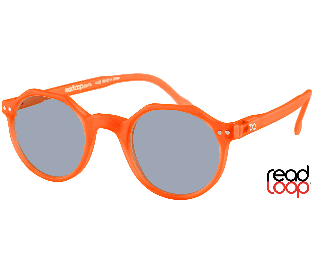 Main Image (Angle) - Oasis (Orange) Retro Sun Readers