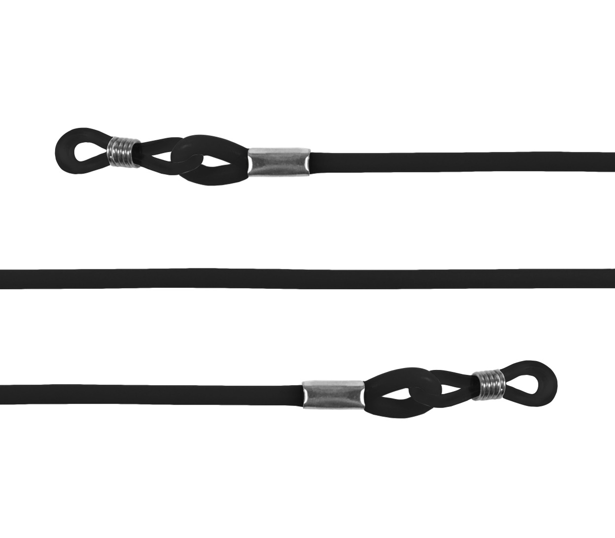 Main Image (Angle) - Loopy (Black) Glasses Cords Accessories