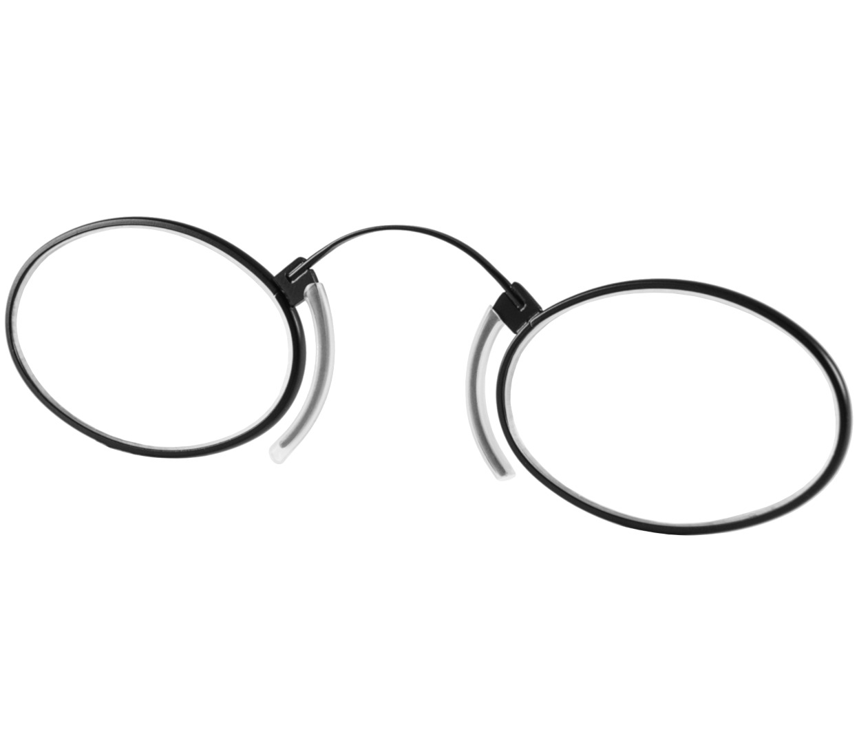 Main Image (Angle) - Clipper (Black) Pince Nez Reading Glasses