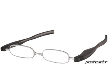 Podreader (Black) Folding Reading Glasses - Thumbnail Product Image