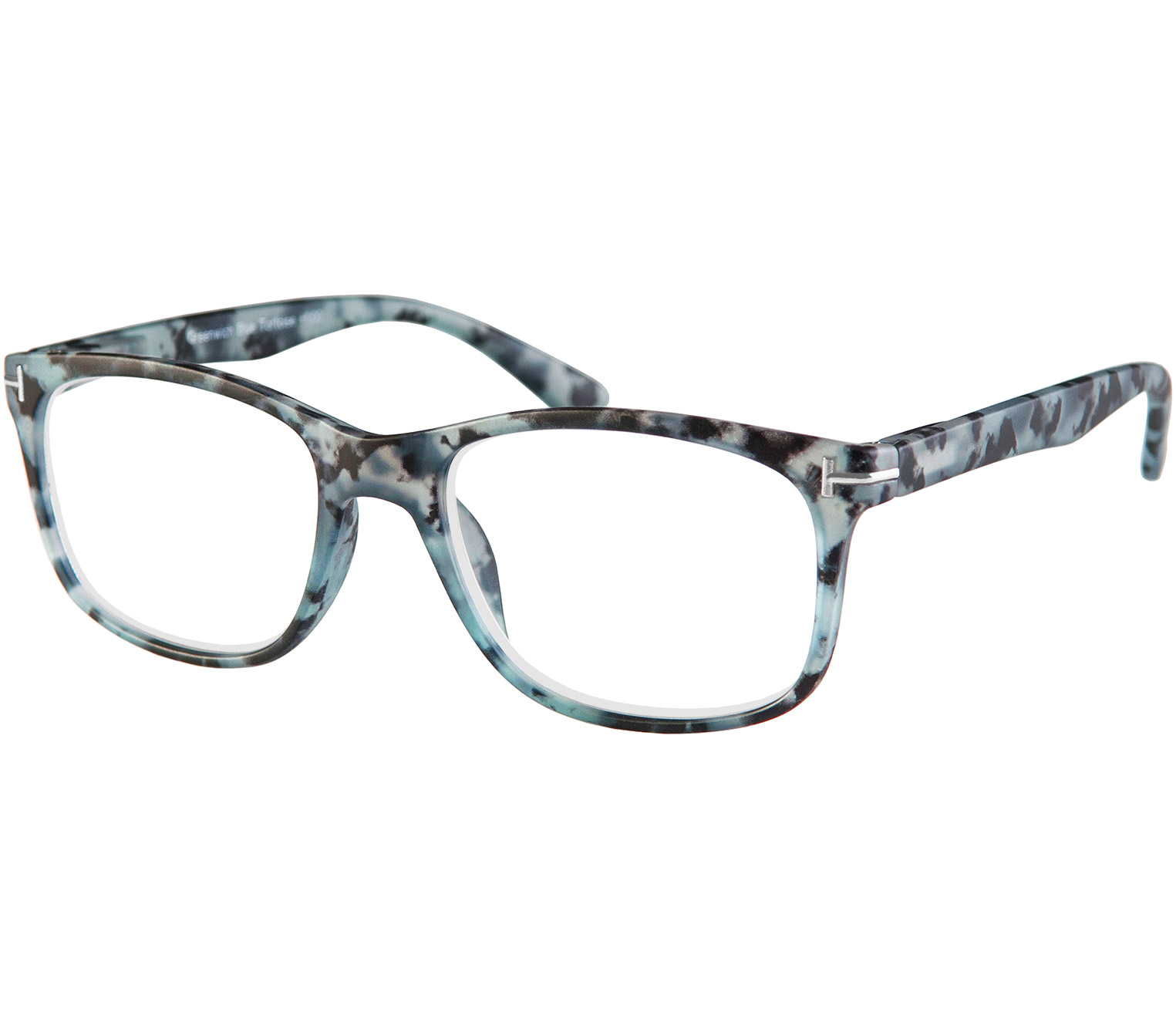 Main Image (Angle) - Greenwich (Blue Tortoise) Classic Reading Glasses