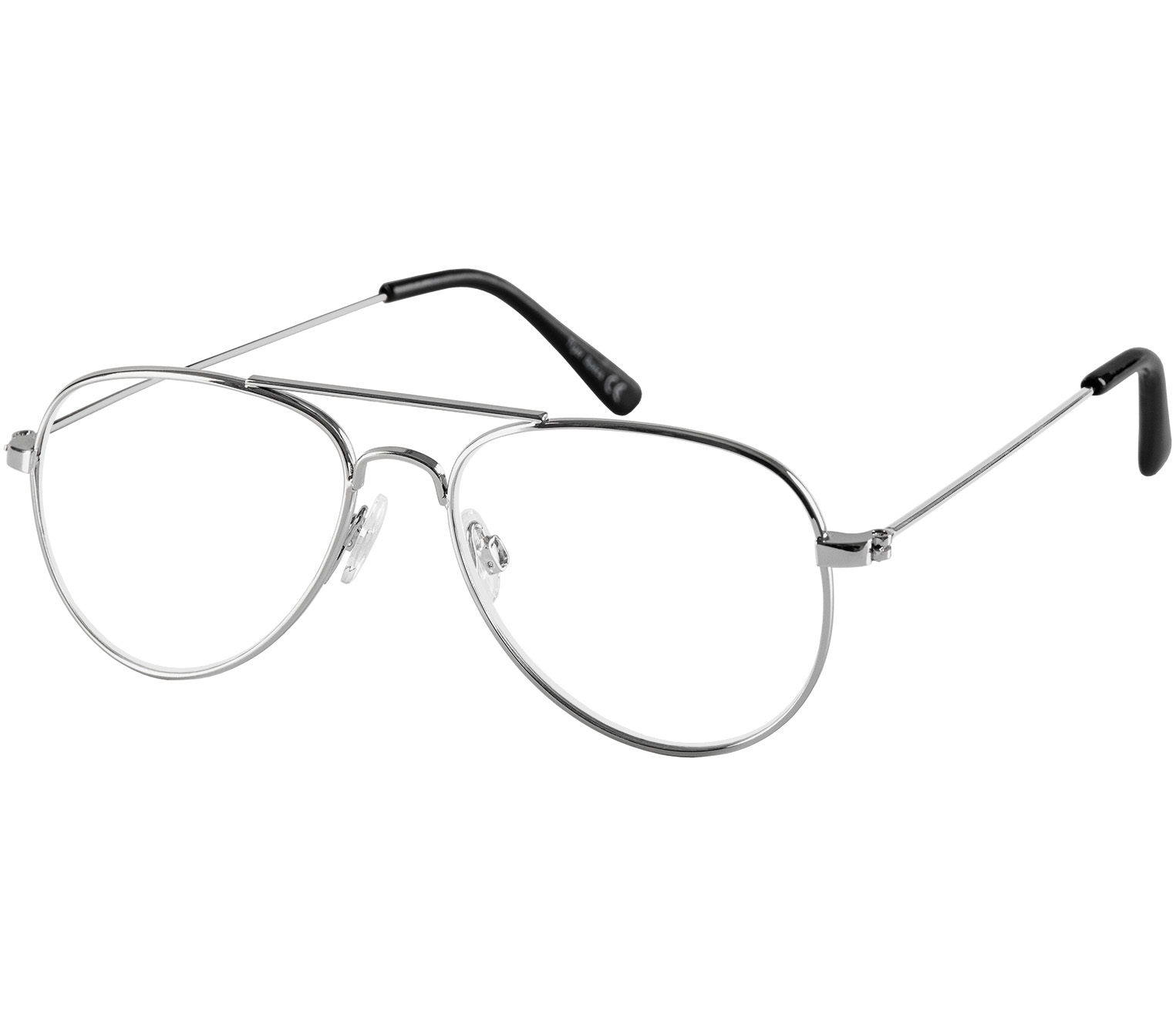 Main Image (Angle) - Mateo (Silver) Classic Reading Glasses