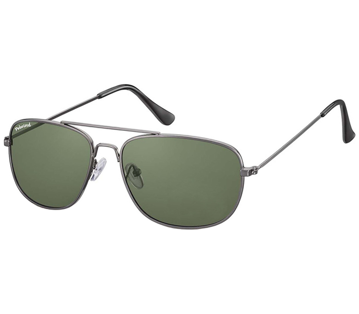 Main Image (Angle) - Savanna (Gunmetal) Aviator Sunglasses