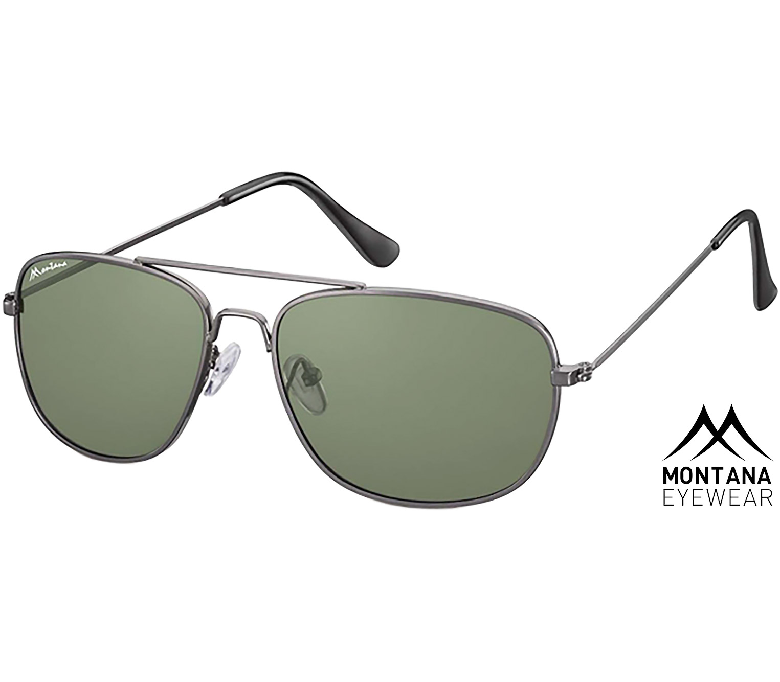 Main Image (Angle) - Equator (Gunmetal) Aviator Sunglasses