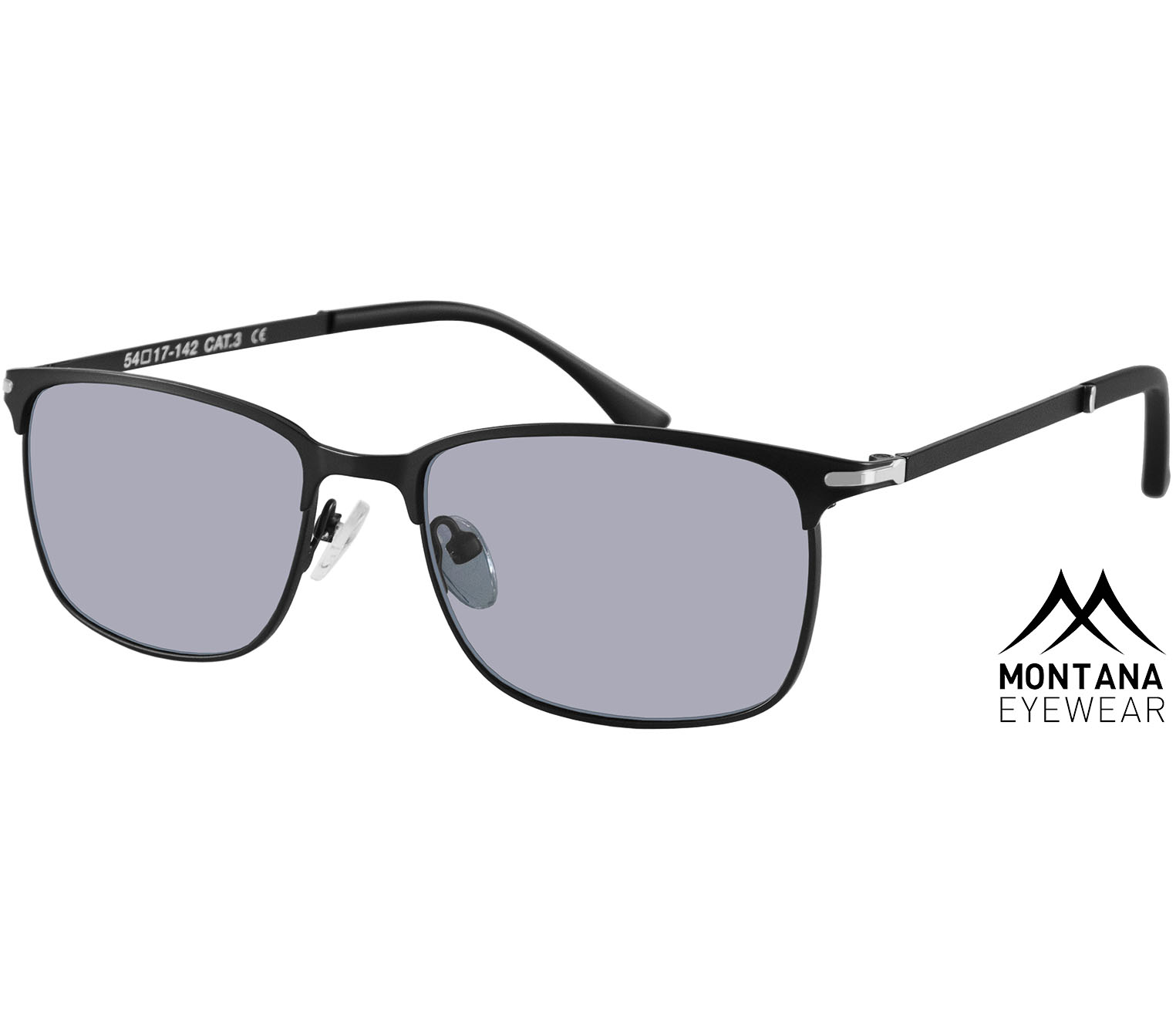 Main Image (Angle) - Nevada (Black) Classic Sunglasses