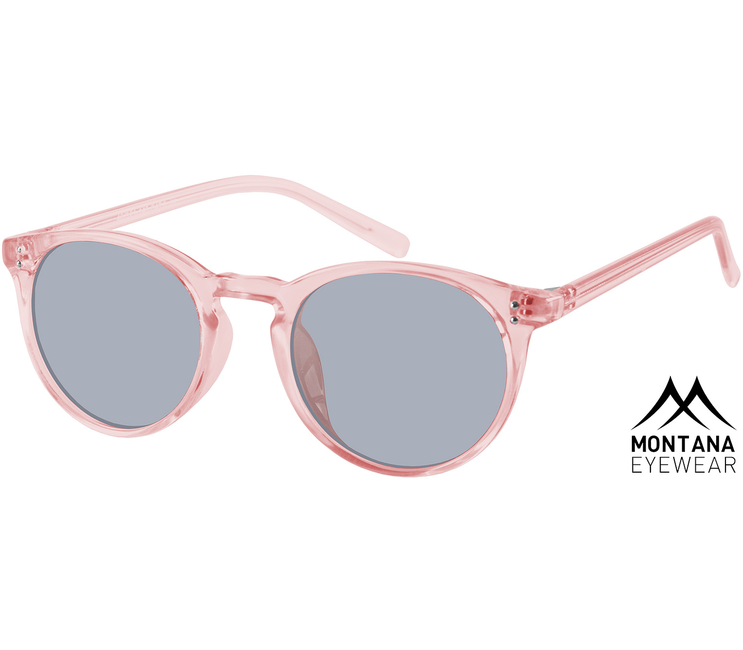 Main Image (Angle) - Alaska (Pink) Retro Sunglasses