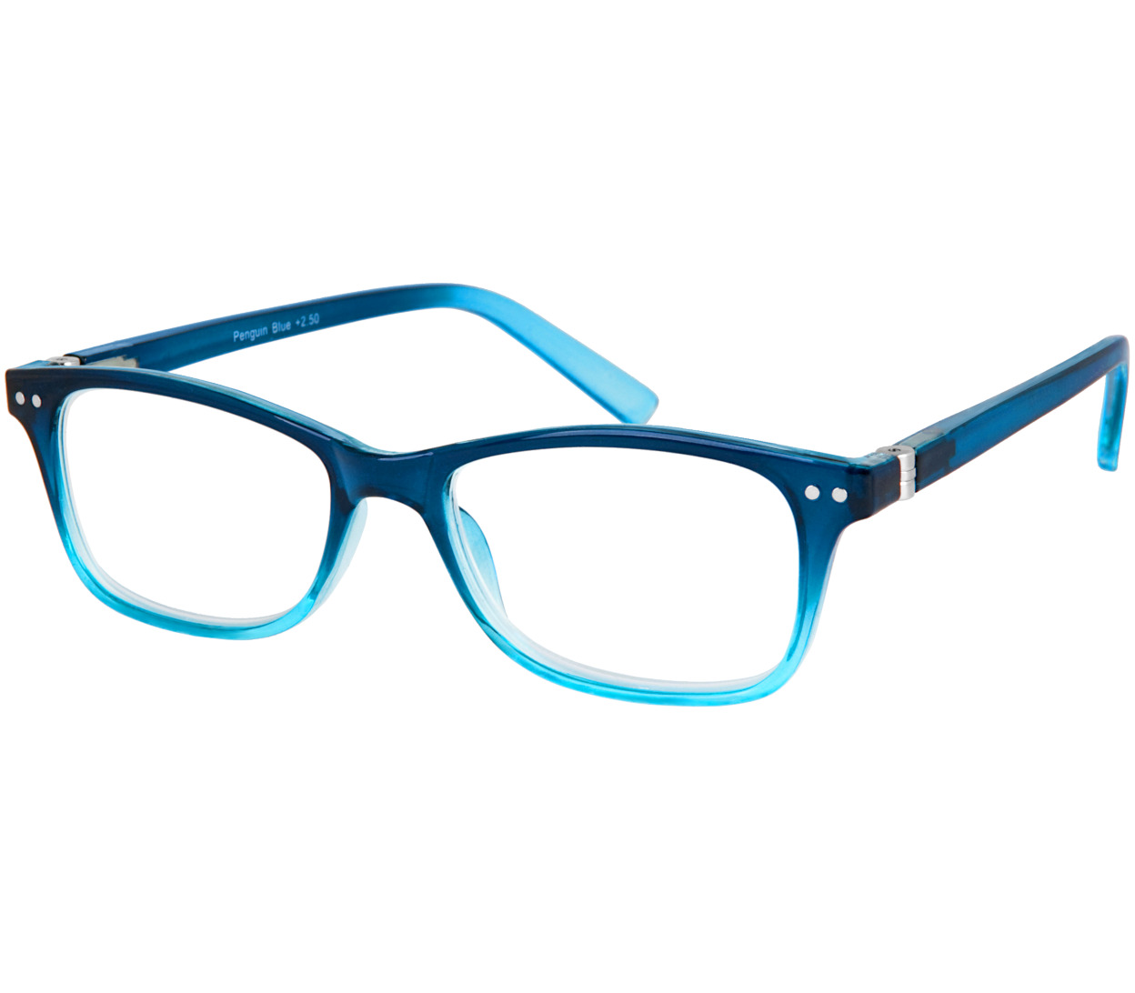 Main Image (Angle) - Penguin (Blue) Classic Reading Glasses