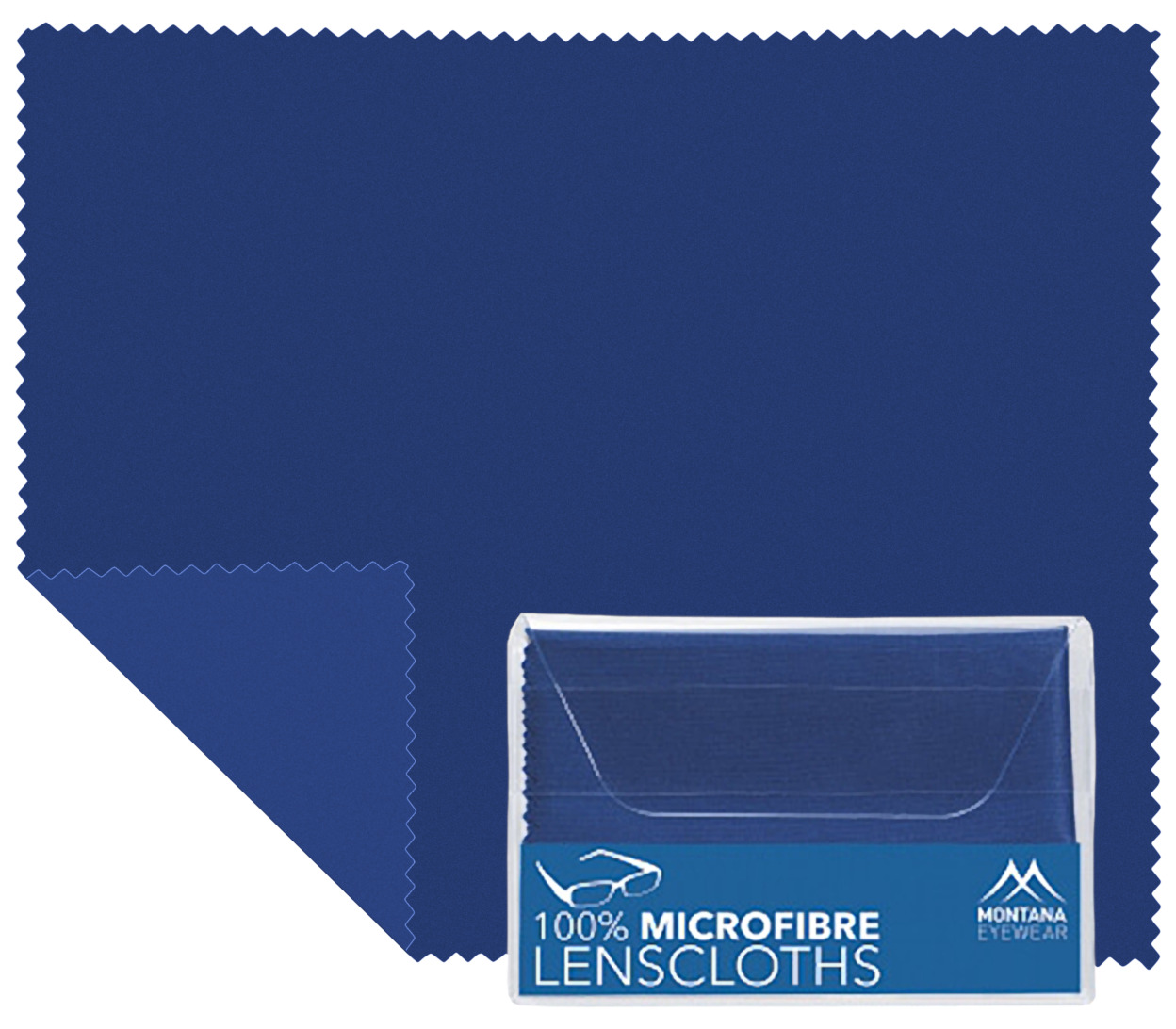 Main Image (Angle) - Microfibre Cloth (Blue) Glasses Cloths Accessories
