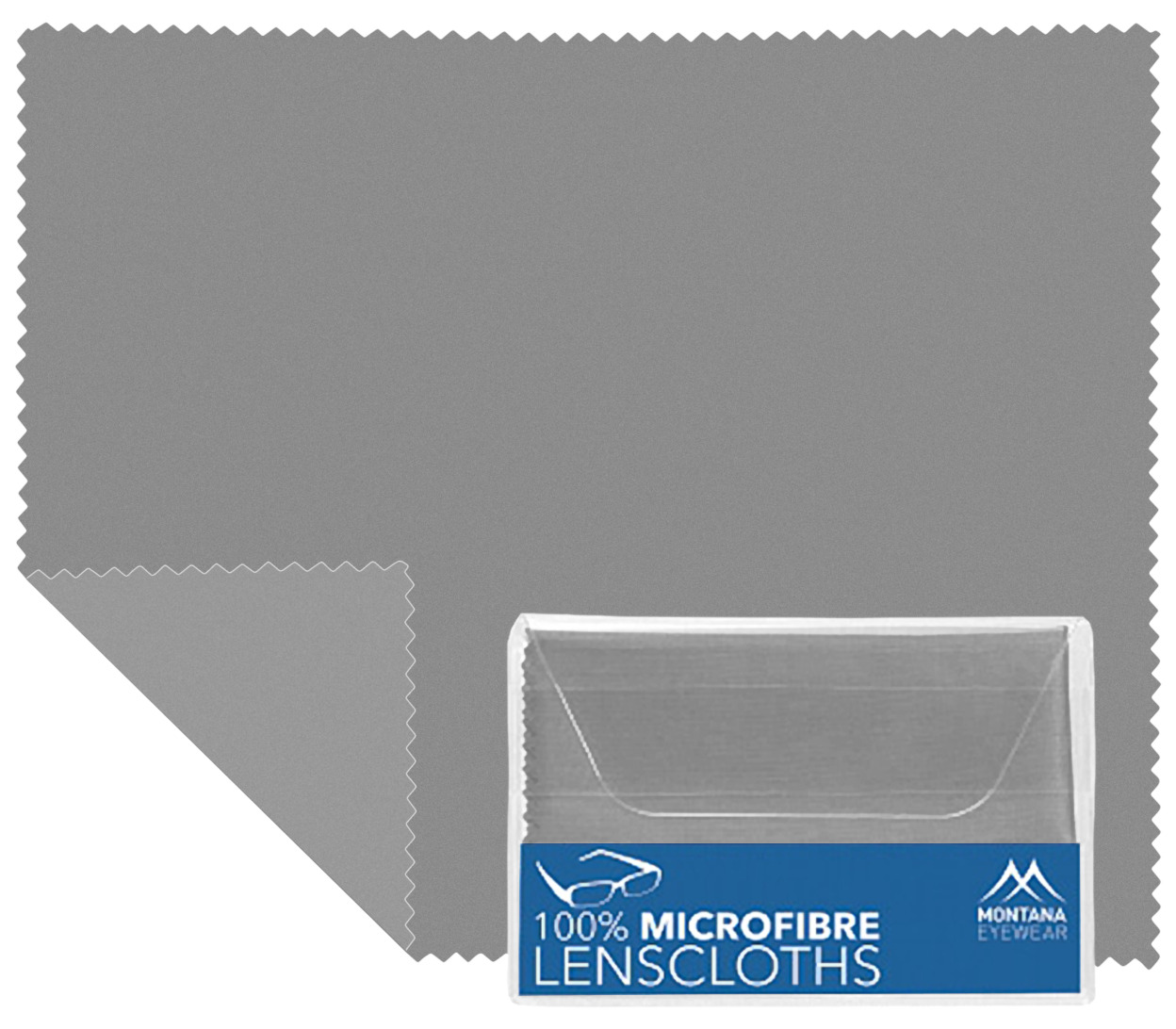 Main Image (Angle) - Microfibre Cloth (Grey) Glasses Cloths Accessories