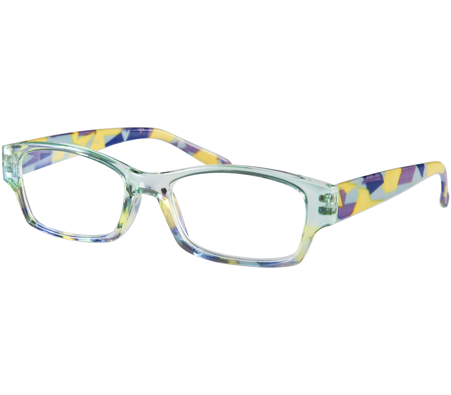Main Image (Angle) - Mozaic (Blue) Fashion Reading Glasses
